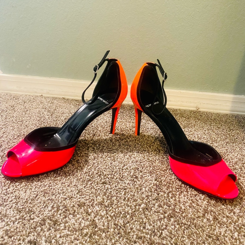 Pierre Hardy Skinissimo Neon Pink/Orange Stilettos - Picture 11 of 17